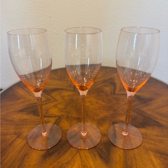 3 Mikasa Elite Pink Champagne Glass 8 1/4” Excellent Condition - Picture 5 of 8